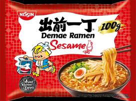 makaronu - Greitai paruošiami makaronai NISSIN, Demae Ramen Sesame, 100 g - 2 nuotrauka