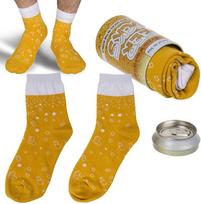kaledinis dekoracijos - Kojinės skardinėje "Beer socks" - 1 nuotrauka
