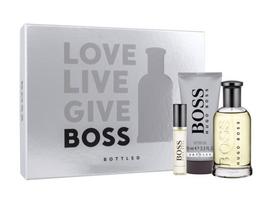 Rinkinys Hugo Boss Botteled vyrams: Tualetinis vanduo EDT, 100 ml + tualetinis vanduo EDT, 10 ml + dušo želė, 100 ml