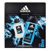 Rinkinys Adidas Ice Dive: EDT vyrams 100 ml + dušo želė 250 ml