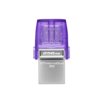 kingston usb 256 - Kingston DataTraveler DT Micro Duo 3C 256 GB USB Type-C and Type-A Purple - 2 nuotrauka