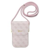 Guess "PU 4G Metal Logo Script Phone Bag" Pink