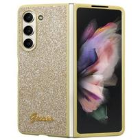 Guess "Glitter Script Galaxy Z Fold 5" Gold