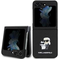 Karl Lagerfeld "Saffiano Karl & Choupette Pin Galaxy Z Flip5" Black