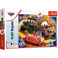 delione 3 - TREFL CARS dėlionė „Ratai“, 30 det. - 2 nuotrauka