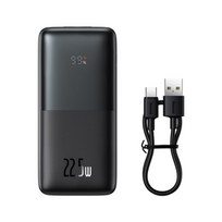 Baseus Bipow Pro, 10000 mAh, 22.5 W, juoda