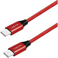 usb type c 3m - Logilink USB Type-C Cable Red 0.3m - 1 nuotrauka
