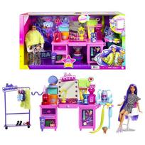 barbie extra - Barbie Extra Doll & Vanity Playset GYJ70, 29 cm - 2 nuotrauka