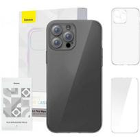 ekranas iphone 12 pro - Baseus "Crystal Clear Case + Tempered Glass iPhone 12 Pro Max" - 1 nuotrauka