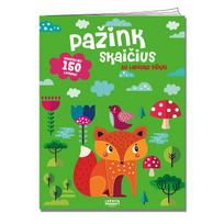 skaiciu lipdukai - Pažink skaičius su lapiuku Pūkiu - 1 nuotrauka