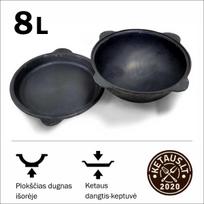 kazanas 8l - Uzbekiškas kazanas su dangčiu-keptuvė, 8l, DKP8 - 2 nuotrauka