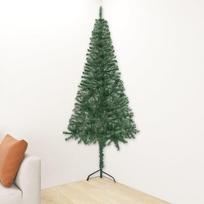 Dirbtinė kampinė Kalėdų eglutė su LED, 120 cm, žalia