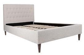 Lova Home4you Emilia 28808, 180 x 200 cm, smėlio, su grotelėmis