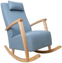 Supamasis krėslas Home4you Venla 15612, šviesiai mėlynas, 65.5 cm x 102 cm x 104 cm