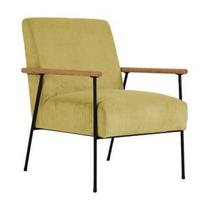Fotelis Home4you Jade 85461, geltonas, 63 cm x 75.5 cm x 85.5 cm
