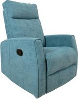 senukai foteliai - Atlošiamas krėslas Home4you Eddy 13850, mėlynas, 96 cm x 76 cm x 103 cm - 1 nuotrauka