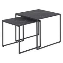 Kavos staliukas Home4you Infinity AC88559, juodas, 50 cm x 50 cm x 45 cm