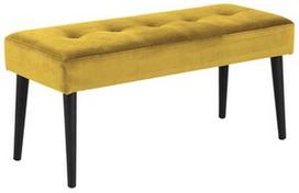 Pufas Home4you Glory VIC 75AC, geltonas, 95 cm x 38 cm x 45 cm