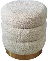 Pufas Home4you Lauren 87679, baltas, 35 cm x 35 cm x 38 cm