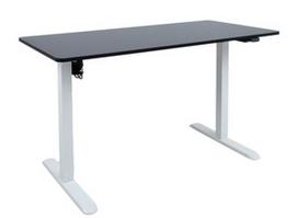 Kompiuterio stalas reguliuojamo aukščio Home4you Ergo Light K187072, baltas/juodas