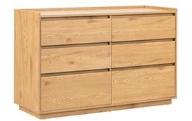 Komoda Home4you Sacha 45140, ruda, 40 x 120 cm x 80 cm, 1 vnt.
