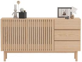 Komoda Home4you Sunny 20191, ąžuolo, 150 x 40 cm x 80 cm, 1 vnt.