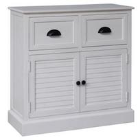 Komoda Home4you Meldon 89137, balta, 75 x 33 cm x 75 cm, 1 vnt.