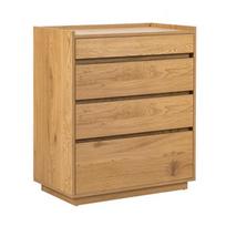 Komoda Home4you Sacha 45138, ąžuolo, 75 x 40 cm x 89 cm, 1 vnt.