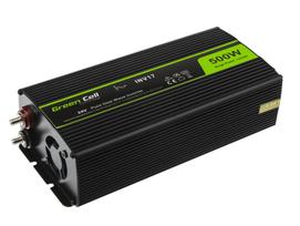 pure sine wave - Green Cell IŠ 24V Į 230V, 500W - 2 nuotrauka