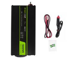 pure sine wave - Green Cell IŠ 24V Į 230V, 500W - 4 nuotrauka