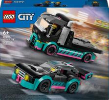 lego city sunkvezimis - LEGO City Lenktyninis automobilis ir automobilių gabenimo sunkvežimis 60406 - 1 nuotrauka