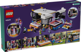 senukai lego - LEGO Friends Popmuzikos žvaigždės gastrolių autobusas 42619 - 3 nuotrauka