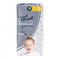RASCAL + FRIENDS sauskelnės-kelnaitės 5 dydis, 13-18kg, 36 vnt.