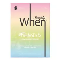 Simply When® fantastiškojo penketuko medvilninių veido kaukių rinkinys, 5 vnt.