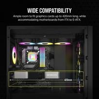 atx korpusai - Corsair 5000D CORE AIRFLOW, skaidri/juoda - 3 nuotrauka