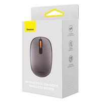 bluetooth pele - Baseus F01B Tri-mode Grey (Pilkas) - 9 nuotrauka