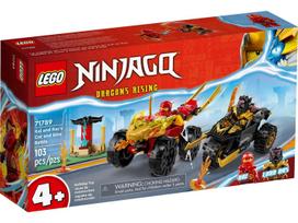 lego automobilis - LEGO NINJAGO Kai ir Ras automobilio ir motociklo mūšis 71789 - 3 nuotrauka