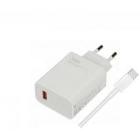 xiaomi usb c laidas - Xiaomi MDY-11-EZ USB-A 33W įkroviklis + USB-C laidas baltas (masinis) - 2 nuotrauka