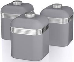 Birių produktų indas Swan Retro Canisters SWKA1020GRN, 1 l, pilka