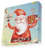 Kalėdinė deimantinė mozaika Diamond Dotz Santa Cheer DBX.048, mėlyna/raudona/įvairių spalvų