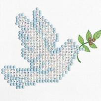 Deimantinė mozaika Diamond Dotz Dove Of Peace 11NDD1001, įvairių spalvų, 3.4 g