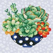 Deimantinė mozaika Diamond Dotz Succulent Bowl 11N49299, įvairių spalvų, 22.8 g