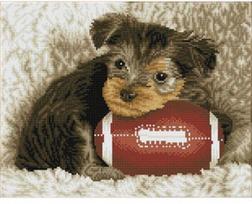 Deimantinė mozaika Diamond Dotz Footy Pup DQ8.017, ruda/įvairių spalvų