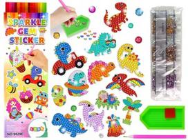 Deimantinė mozaika Lean Toys Sparkle Gem Sticker 14966, įvairių spalvų