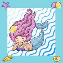Deimantinė mozaika Dante Mermaid Dreams 018-DTZ5002, įvairių spalvų