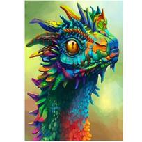 Deimantinė mozaika Springos Dragon Head DP0031, įvairių spalvų
