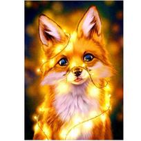 Deimantinė mozaika Springos Fox DP0028, įvairių spalvų