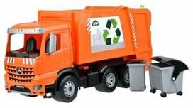 zaislinis ekskavatorius - Lena Worxx Mercedes Benz Arocs 4614E, oranžinė - 1 nuotrauka