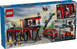 lego automobilis - LEGO City Gaisrinė su ugniagesių sunkvežimiu 60414 - 2 nuotrauka