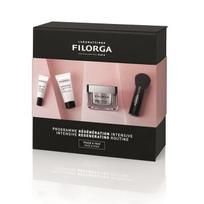 Rinkinys Filorga Ncef-Reverse: kremas, 50 ml+ kaukė, 15 ml + paakių kremas, 4 ml + makiažo šepetėlis